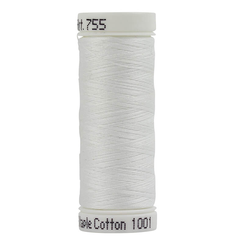 SULKY COTTON 50, 147m/160yds Snap Spools - Colour 1001 Bright White