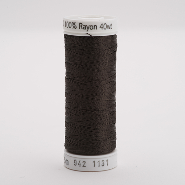 SULKY RAYON 40 coloured, 225m/250yds Snap Spools -  Colour 1131 Cloister Brown