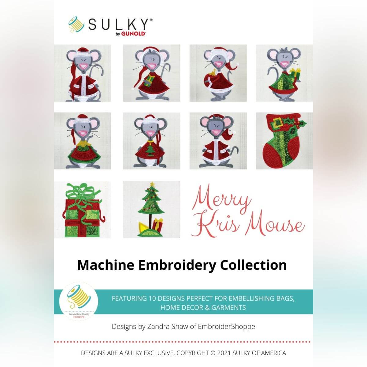 Stickdesign Merry Kris Mouse Collection (Download)