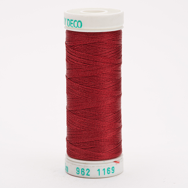 SULKY POLY DECO 40, 225m/250yd Snap Spools -  Colour 1169 Bayberry Red