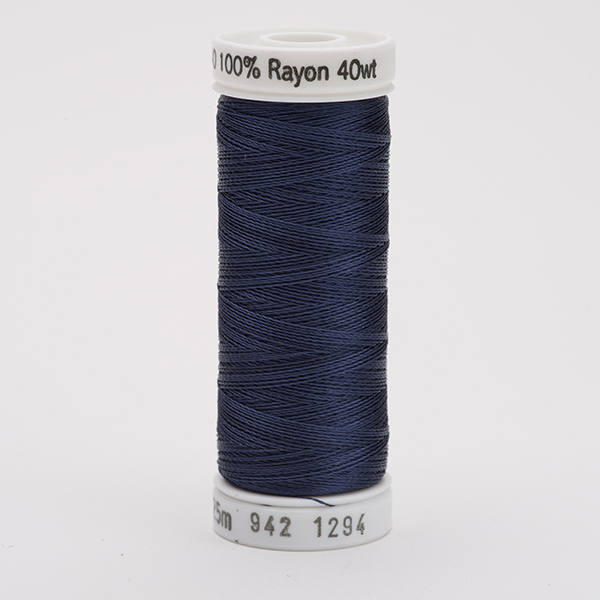 SULKY RAYON 40 coloured, 225m/250yds Snap Spools -  Colour 1294 Deep Slate Gray