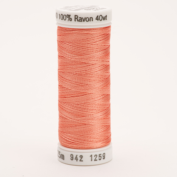 SULKY RAYON 40 farbig, 225m Snap Spulen -  Farbe 1259 Salmon Peach