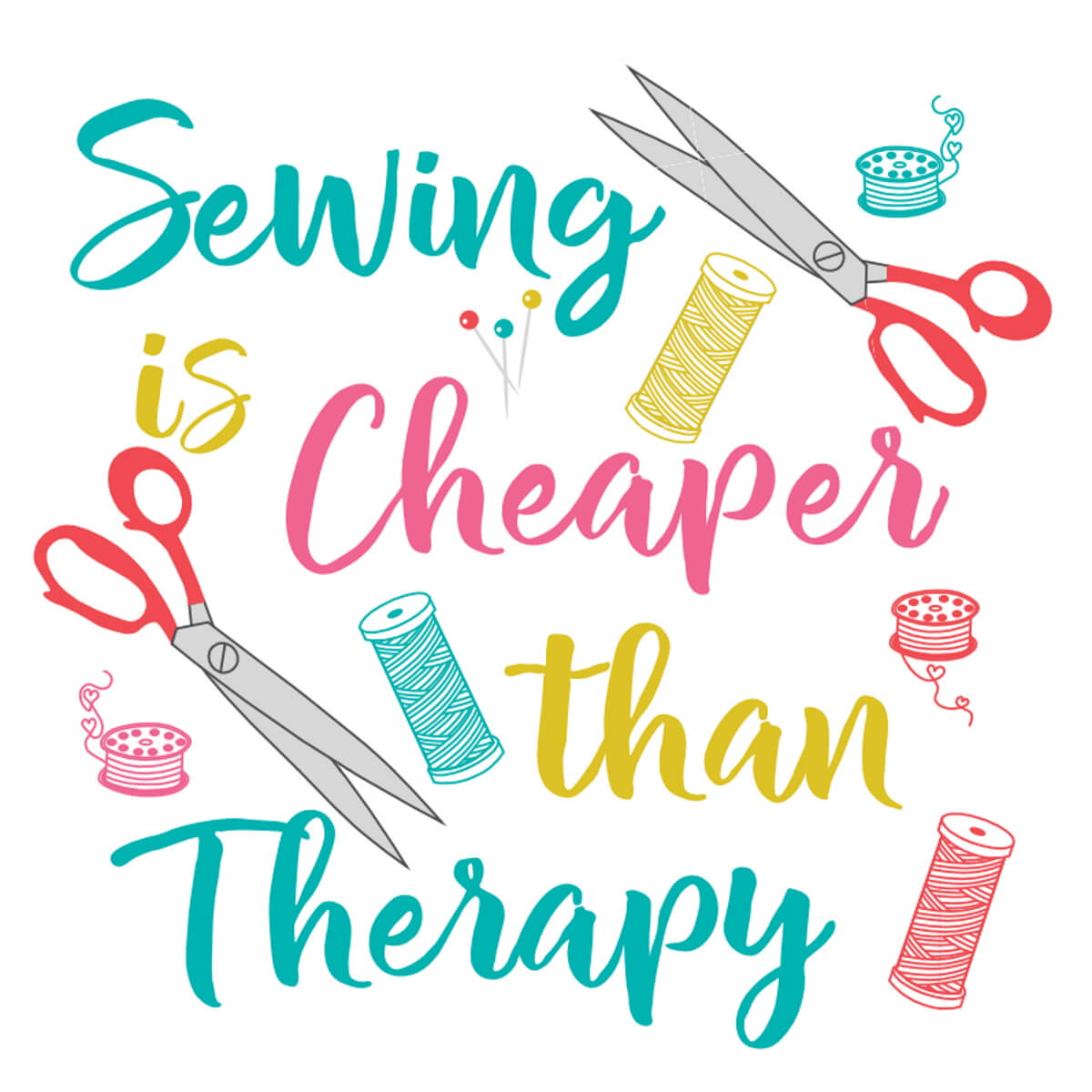 Stickdesign Love to Sew: Sewing Therapy (Download)
