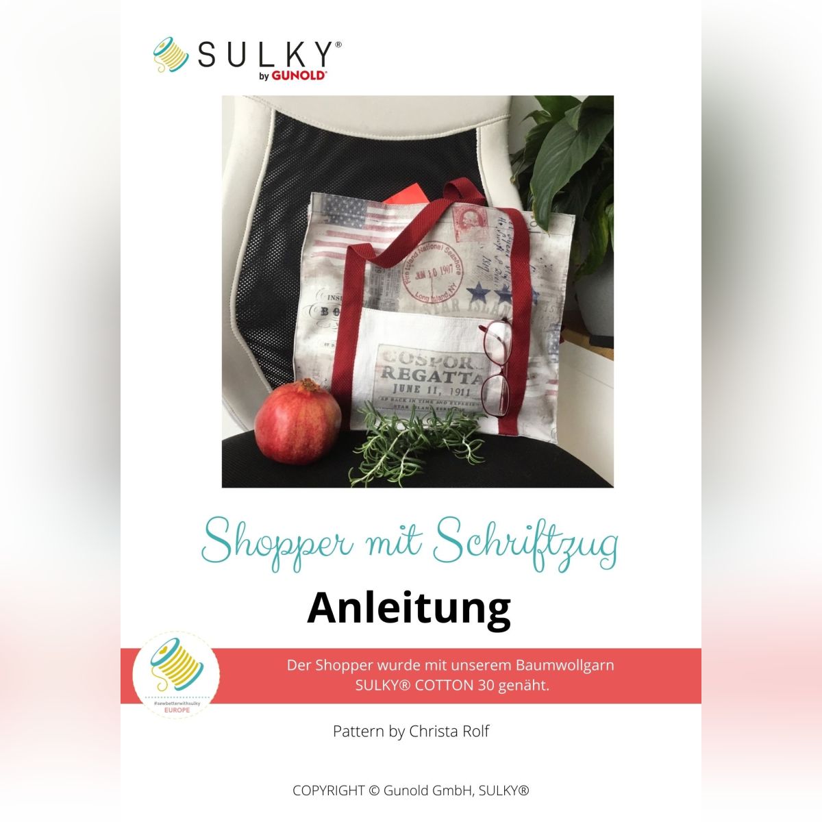 Shopper mit Schriftzug