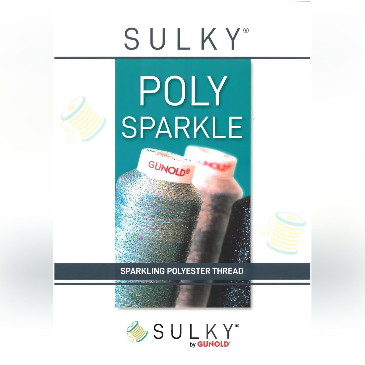 SULKY POLY SPARKLE Thread Card - with
actual thread