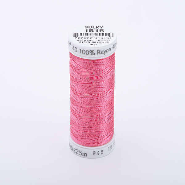 SULKY RAYON 40 farbig, 225m Snap Spulen -  Farbe 1515 Rosebud