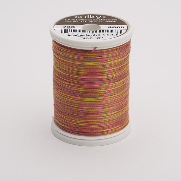 SULKY COTTON 30, 450m/500yds King Spools -  Colour 4006 Autumn  multicolour