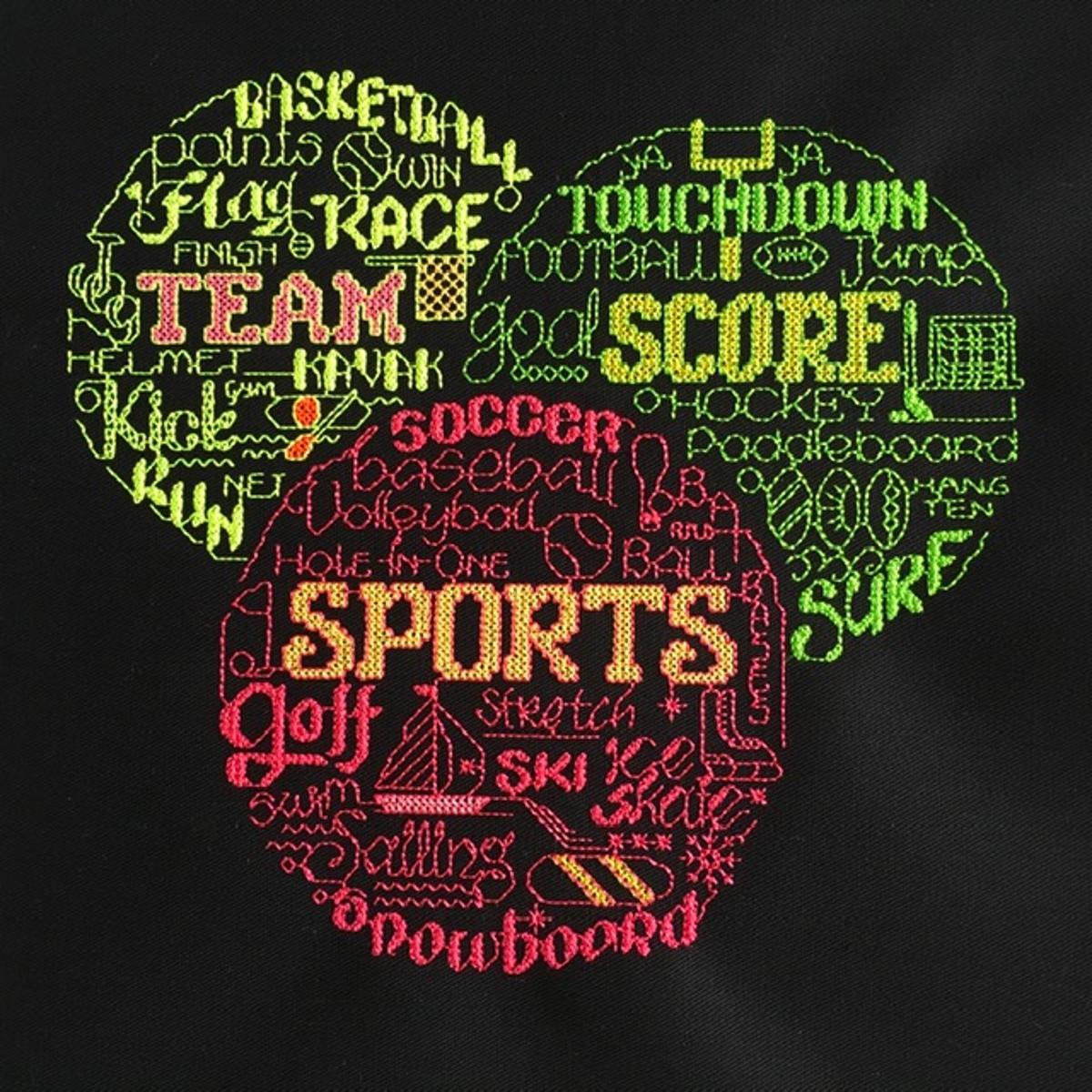 Stickdesign Sports Word Play (Download)