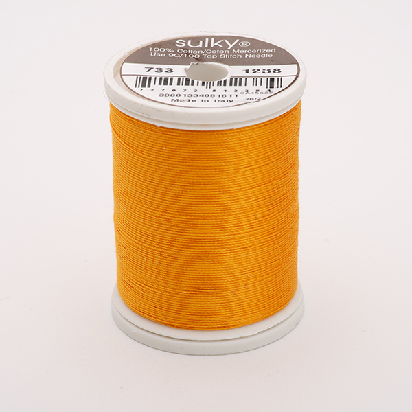SULKY COTTON 30, 450m/500yds King Spools -  Colour 1238 Orange Sunrise