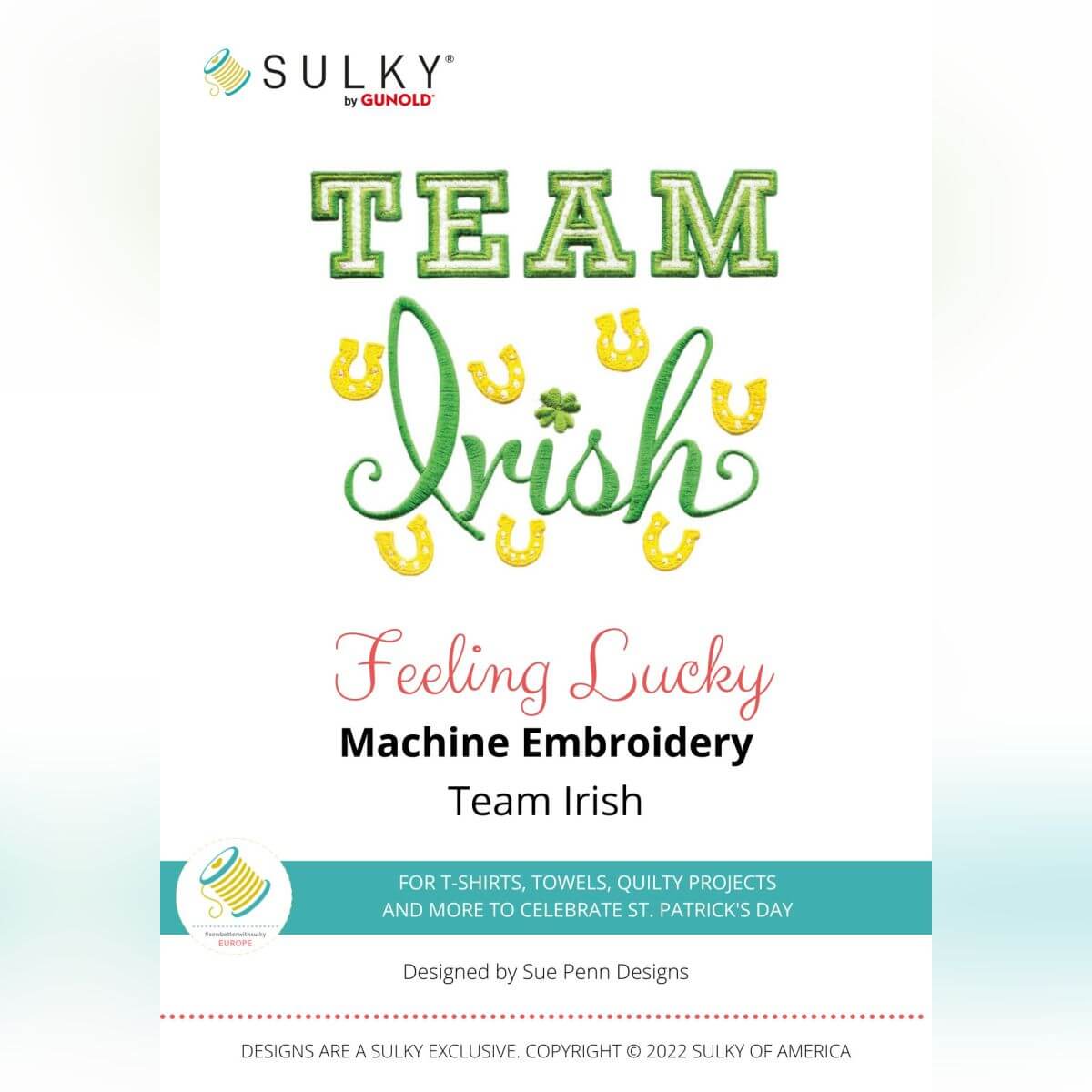 Stickdesign Feeling Lucky: Team Irish (Download)