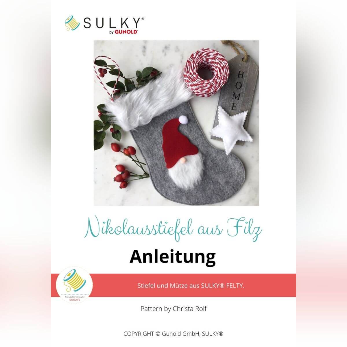 Nikolausstiefel aus Filz