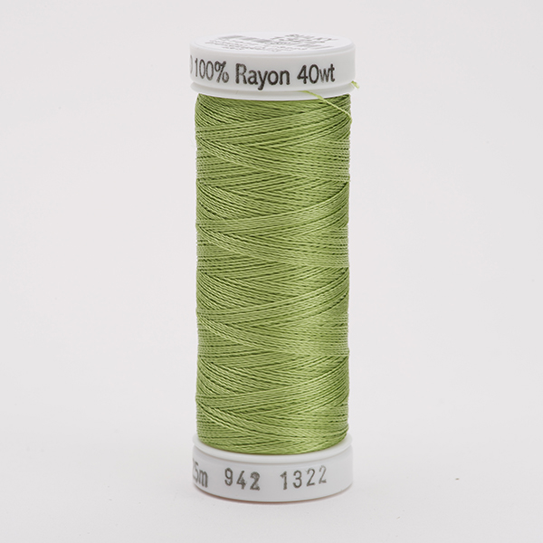 SULKY RAYON 40 coloured, 225m/250yds Snap Spools -  Colour 1322 Chartreuse