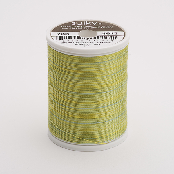 SULKY COTTON 30, 450m/500yds King Spools -  Colour 4017 Lime Sherbert multicolour