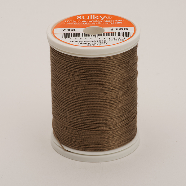 SULKY COTTON 12, 270m/300yds King Spools -  Colour 1180 Med. Taupe