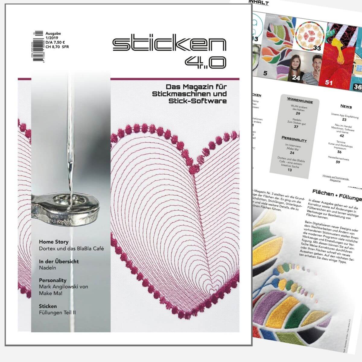 Sticken 4.0 - Das Magazin für Stickmaschinen und Software (German)