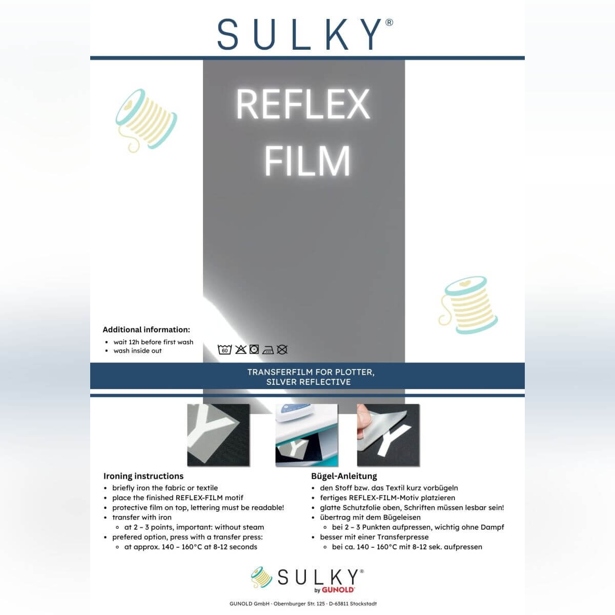 SULKY REFLEX FILM, 3 sheets á 30cm x 20cm