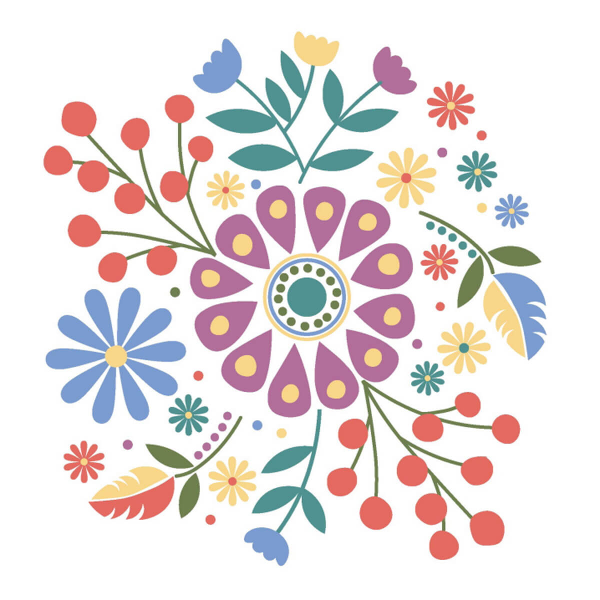 Stickdesign Boho Floral Collection (Download)