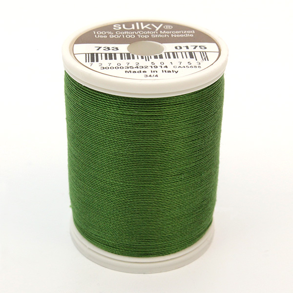 SULKY COTTON 30, 450m/500yds King Spools -  Colour 0175 Palm Green