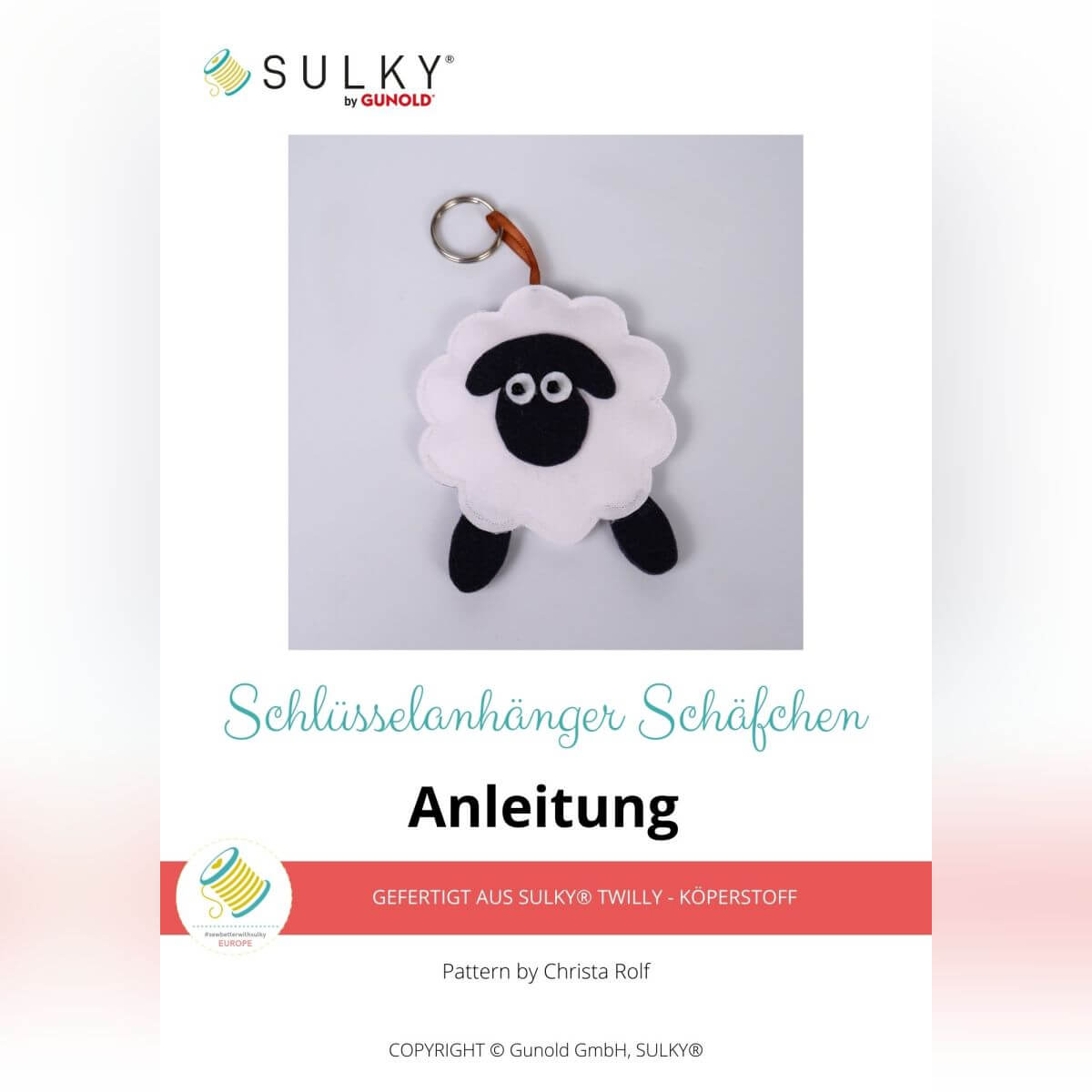 Schlüsselanhänger Schäfchen