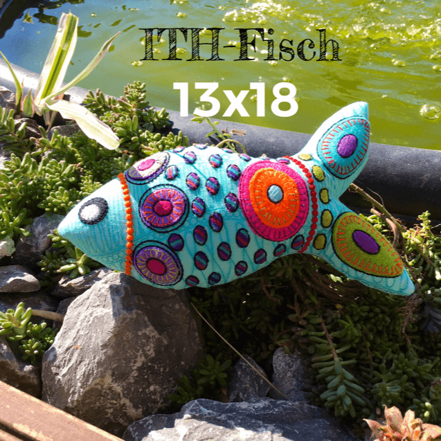 Stickdesign ITH-Fisch 13x18 (Download)