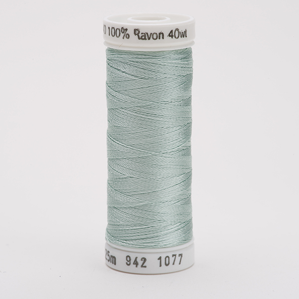 SULKY RAYON 40 coloured, 225m/250yds Snap Spools -  Colour 1077 Jade Tint