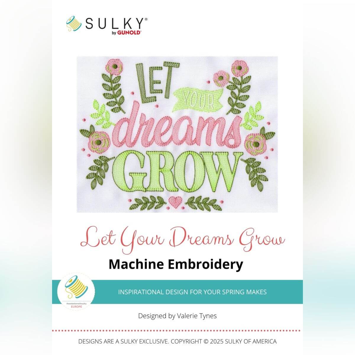 Stickdesign Let Your Dreams Grow (Download)