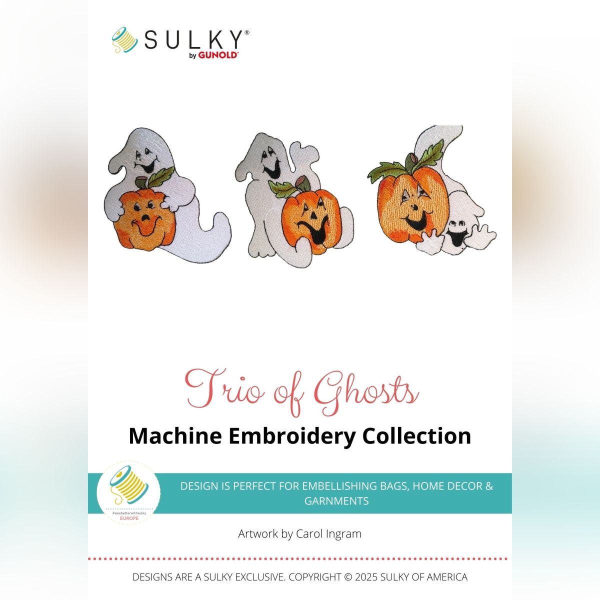 Stickdesign Trio of Ghosts (Download)