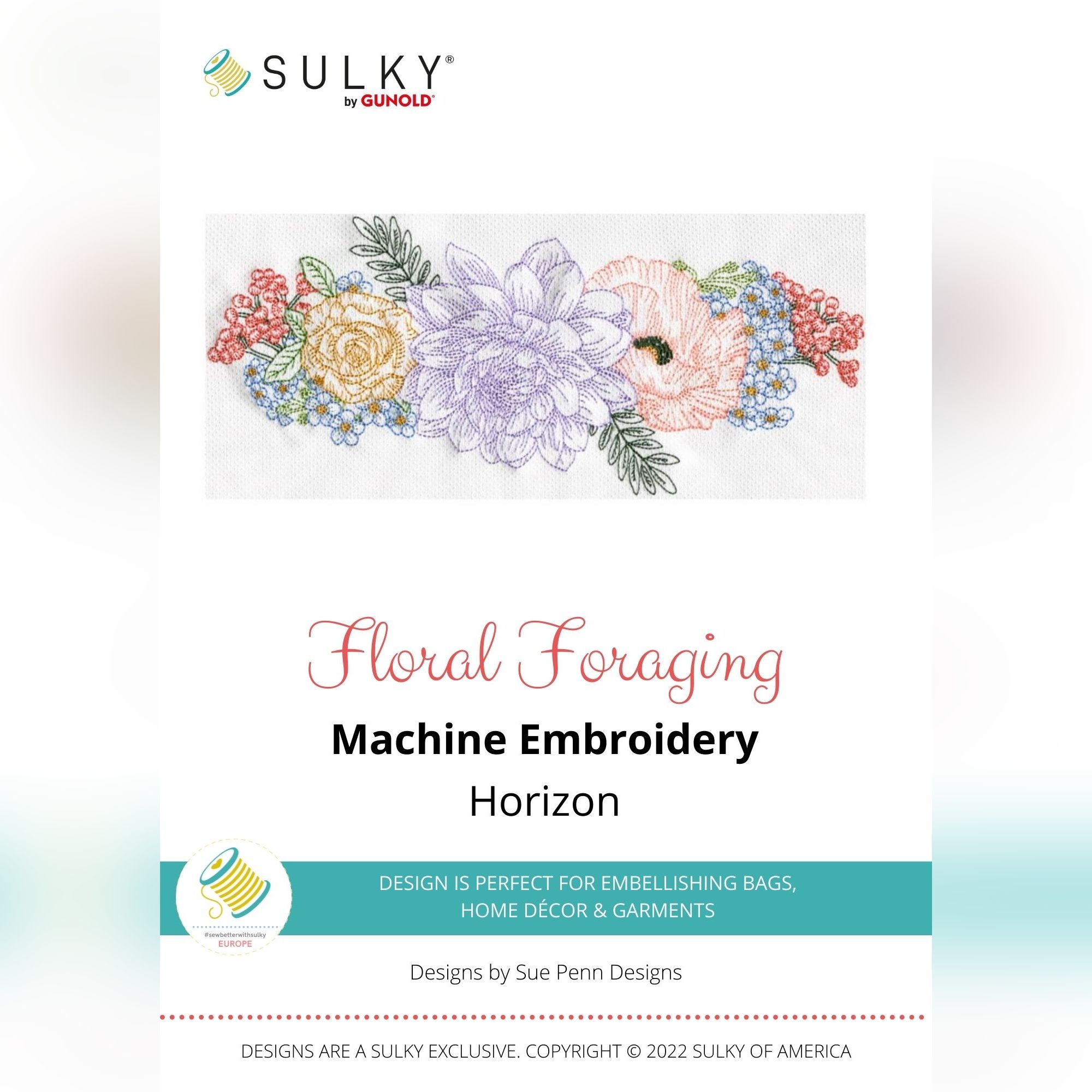 Stickdesign Floral Foraging: Horizon (Download)