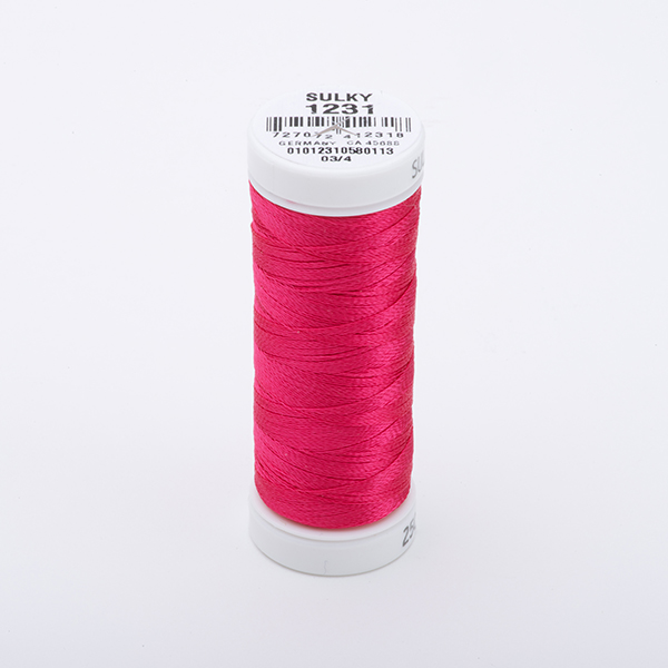 SULKY RAYON 40 farbig, 225m Snap Spulen -  Farbe 1231 Med. Rose