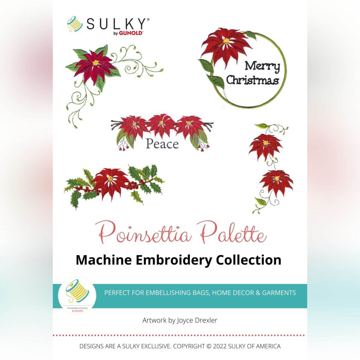 Stickdesign Poinsettia Palette (Download)