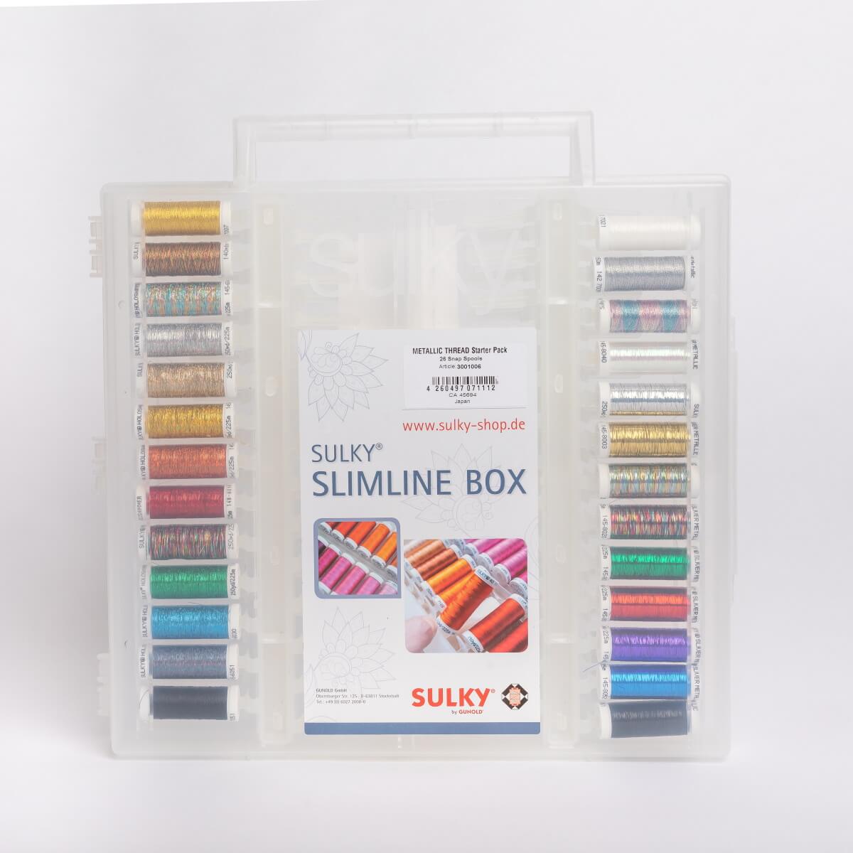 SULKY ORIGINAL SLIMLINE BOX - Metallgarn Starter Pack