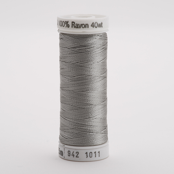 SULKY RAYON 40 coloured, 225m/250yds Snap Spools -  Colour 1011 Steel Gray