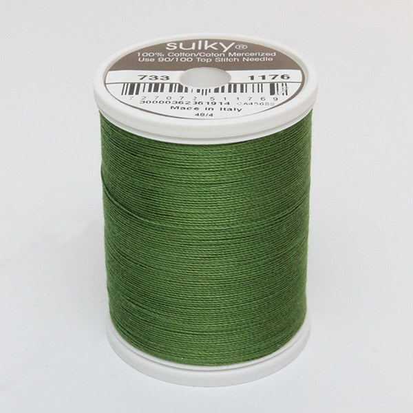 SULKY COTTON 30, 450m/500yds King Spools -  Colour 1176 Dk. Avocado