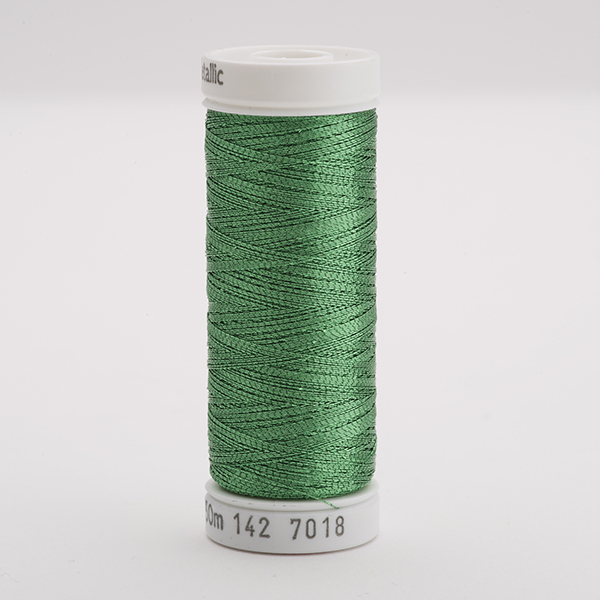 SULKY ORIGINAL METALLIC coloured, 150m/165yds Snap Spools - Colour 7018 Christmas Green