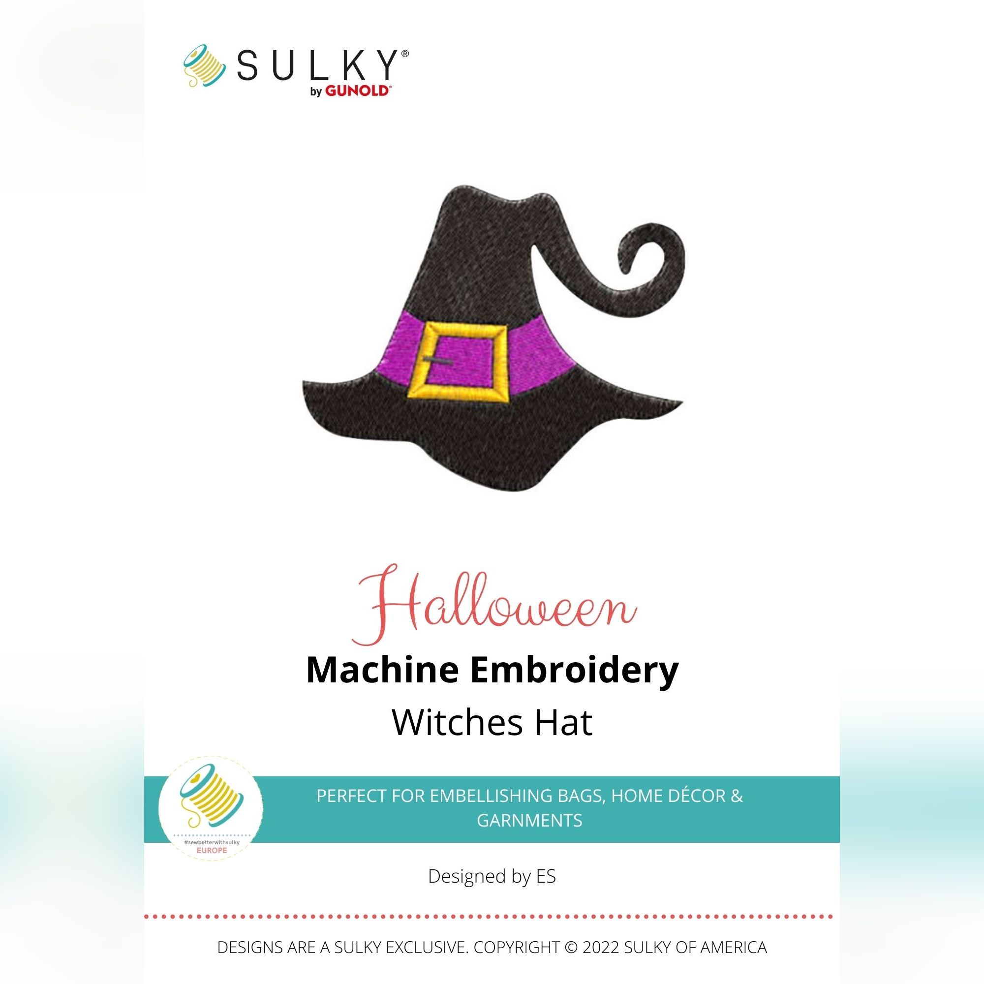 Stickdesign Halloween: Witches Hat (Download)