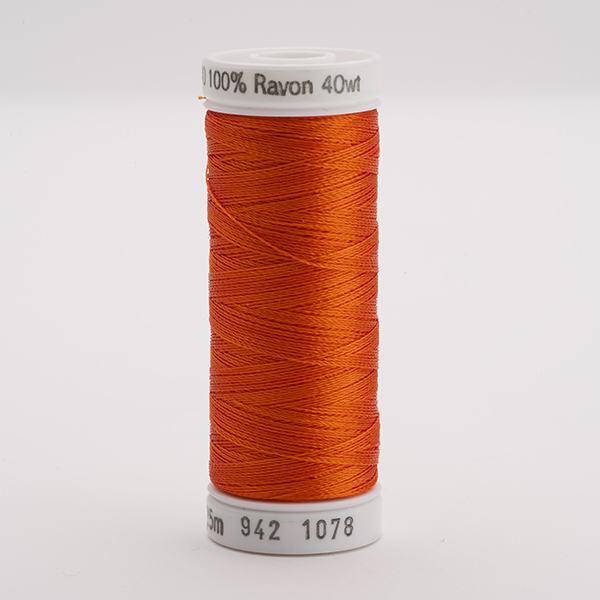 SULKY RAYON 40 farbig, 225m Snap Spulen -  Farbe 1078 Tangerine