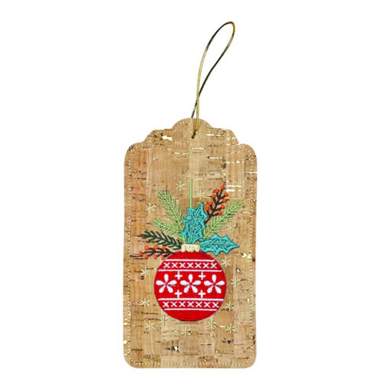Stickdesign Christmas Gift Tags: Nordic Ornament (Download) 