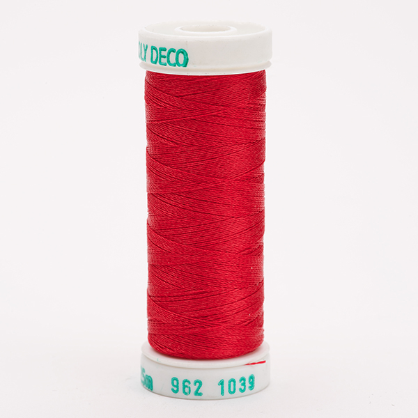 SULKY POLY DECO 40, 225m/250yd Snap Spools -  Colour 1039 True Red