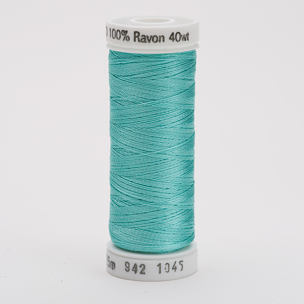SULKY RAYON 40 coloured, 225m/250yds Snap Spools -  Colour 1045 Lt. Teal