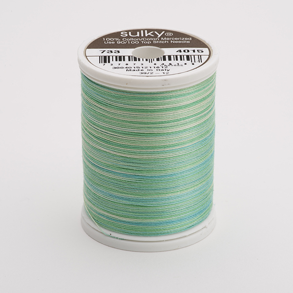 SULKY COTTON 30, 450m King Spulen -  Farbe 4015 Cool Waters multicolour