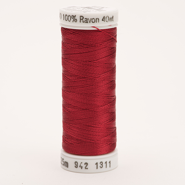 SULKY RAYON 40 coloured, 225m/250yds Snap Spools -  Colour 1311 Mulberry