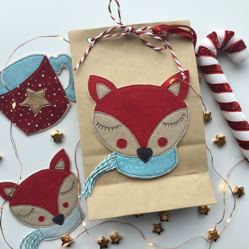 Geschenkeanhänger Fuchs-Tasse