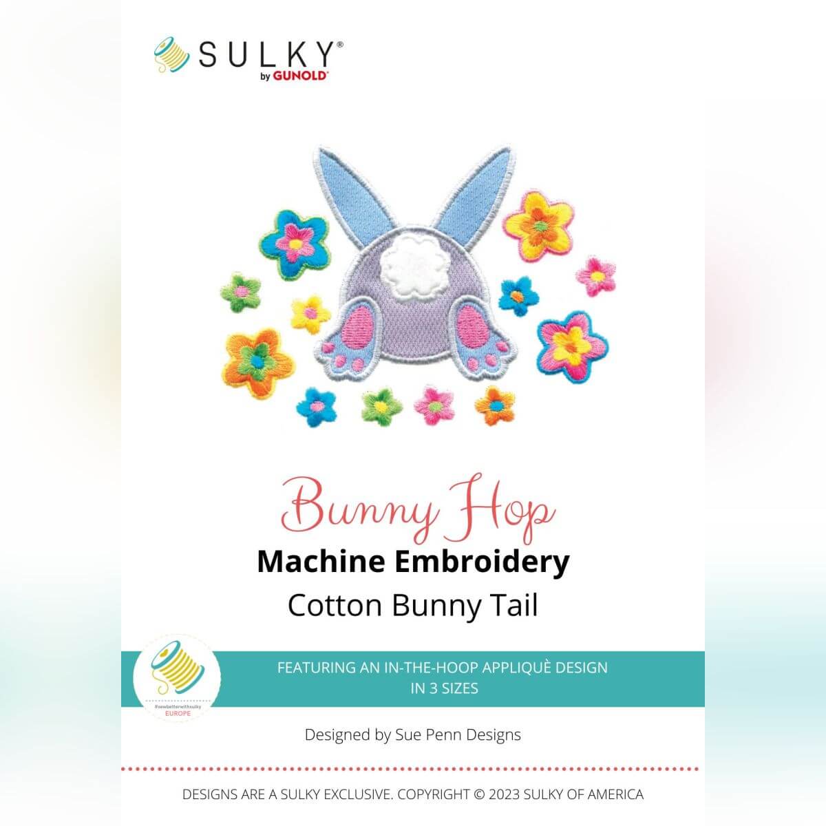 Stickdesign Bunny Hop: Cotton Bunny Tail (Download) 