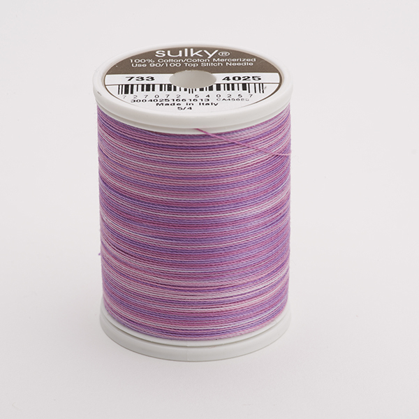 SULKY COTTON 30, 450m King Spulen -  Farbe 4025 Hydrangea  multicolour