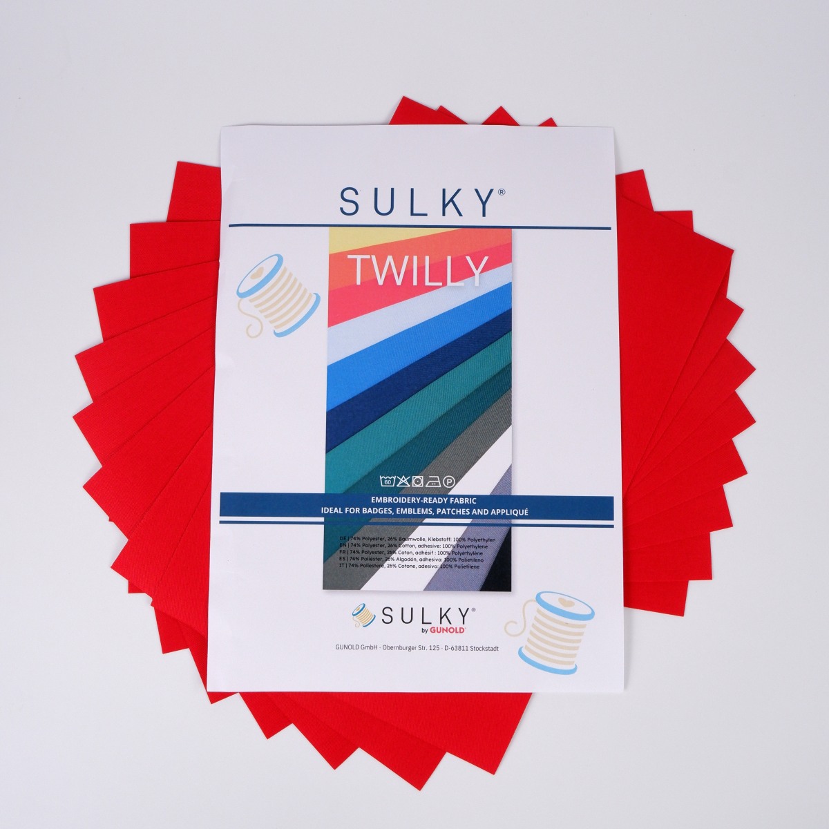 SULKY TWILLY - Köperstoff mit
Vliesbeschichtung
