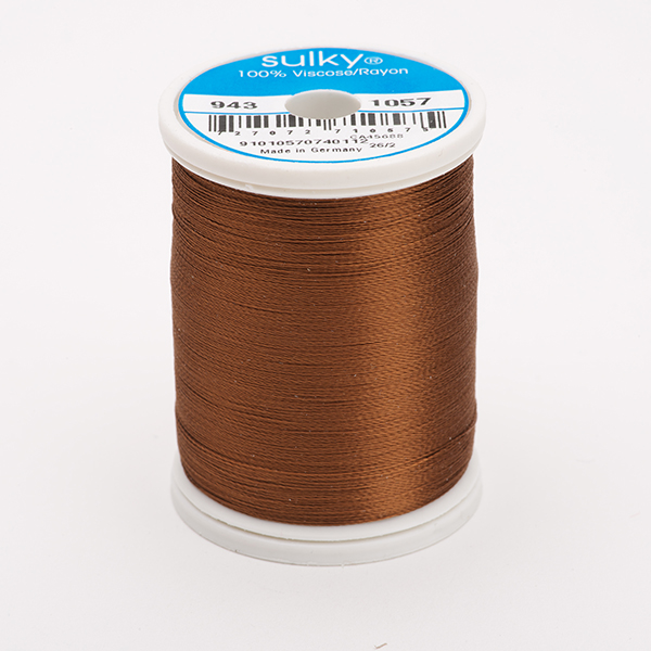 SULKY RAYON 40 coloured, 780m/850yds King Spools -  Colour 1057 Dk. Tawny Tan