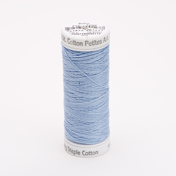 SULKY COTTON PETITES 12, 46m/50yds Snap Spools -  Colour 1292 Heron Blue
