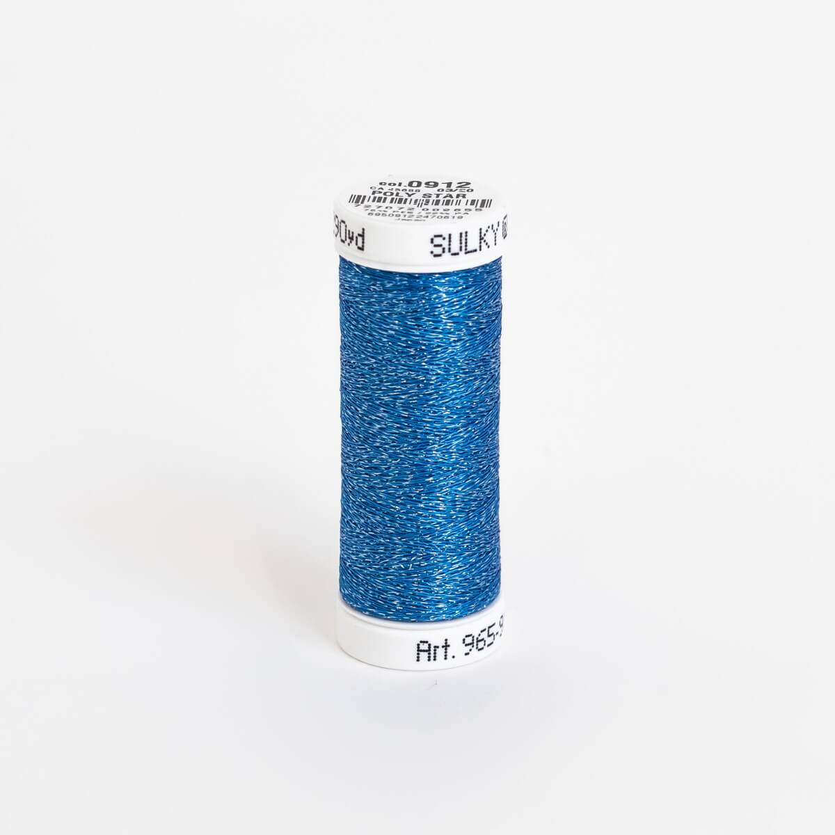 SULKY POLY SPARKLE (STAR) 30, 265m Snap Spulen - Farbe 0912 Dark Sapphire with Tone On Tone Sparkle