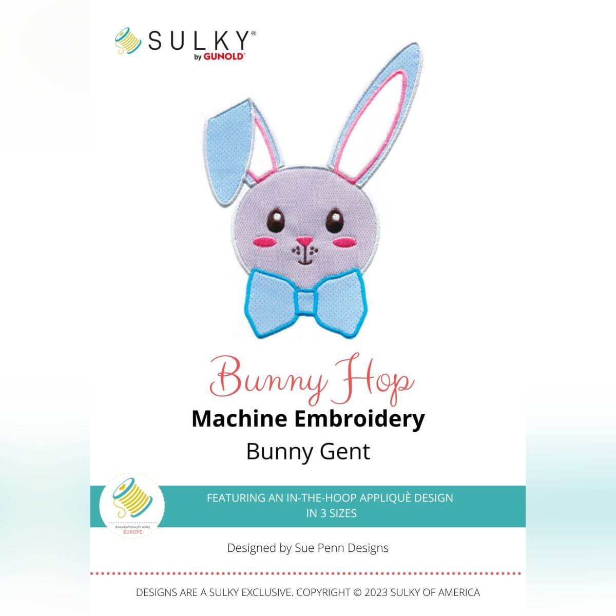 Stickdesign Bunny Hop: Bunny Gent (Download) 