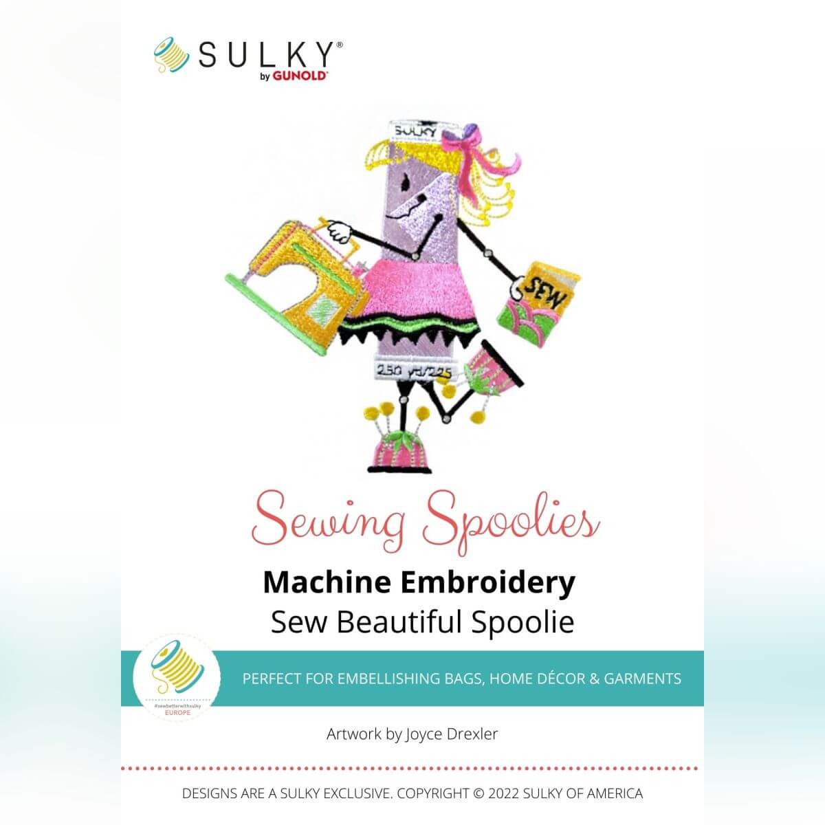 Stickdesign Sewing Spoolies - Sew Beautiful Spoolie (Download)